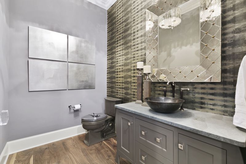 Bold Accent Wall in Bathroom